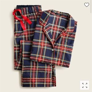 JCrew tartan poplin pajamas